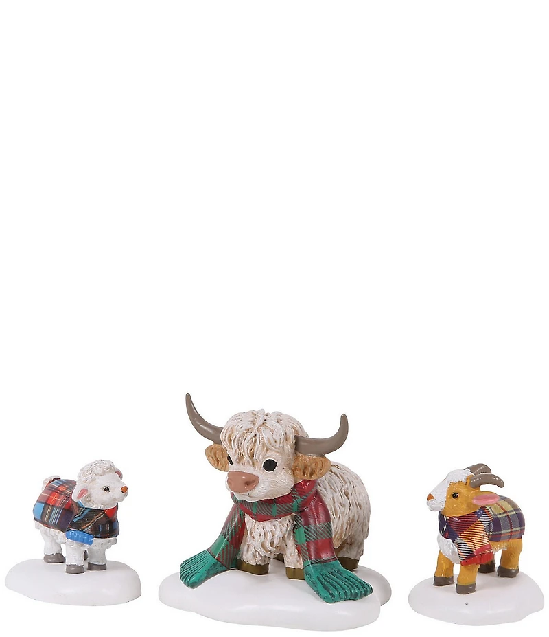 Department 56 Village Highland Animals 3-Piece Figurine Set
