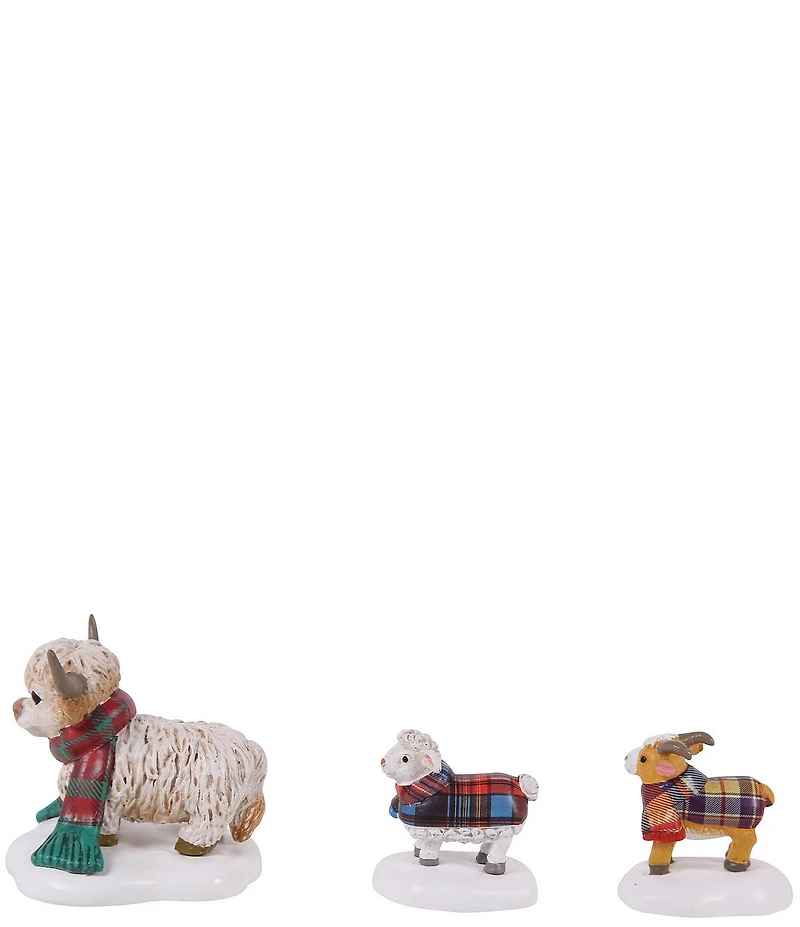 Department 56 Village Highland Animals 3-Piece Figurine Set