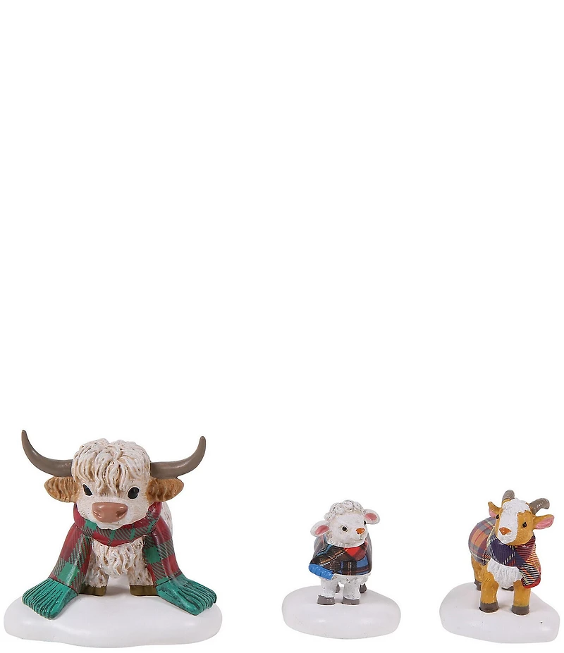 Department 56 Village Highland Animals 3-Piece Figurine Set