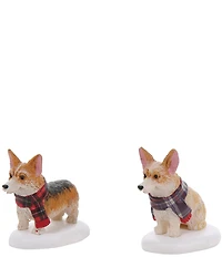Department 56 Village Highland Corgi Set Of 2 Figurines
