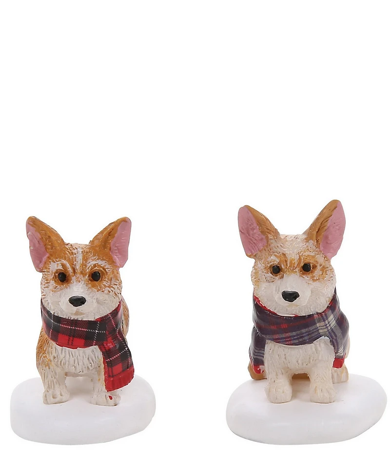 Department 56 Village Highland Corgi Set Of 2 Figurines