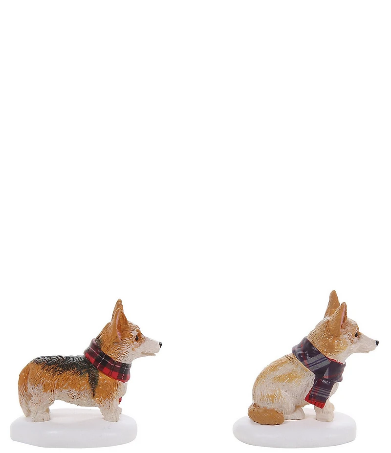 Department 56 Village Highland Corgi Set Of 2 Figurines