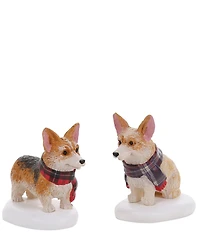 Department 56 Village Highland Corgi Set Of 2 Figurines