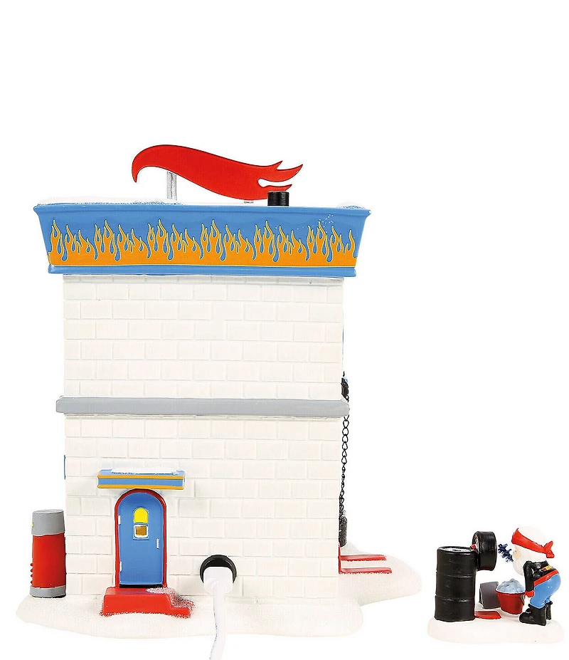 Department 56 Village Hot Wheels Detail Center 2-Piece Figurine Set