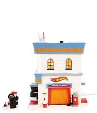 Department 56 Village Hot Wheels Detail Center 2-Piece Figurine Set
