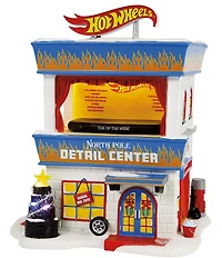 Department 56 Village Hot Wheels Detail Center 2-Piece Figurine Set