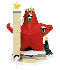 Department 56 Village North Pole Series Sparkle Star Ornament Lit House Collectible Figurine