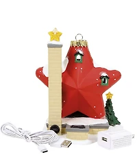 Department 56 Village North Pole Series Sparkle Star Ornament Lit House Collectible Figurine