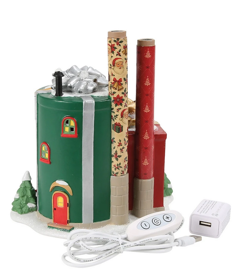 Department 56 Village North Pole Series Wrapping Paper Factory Collectible Figurine