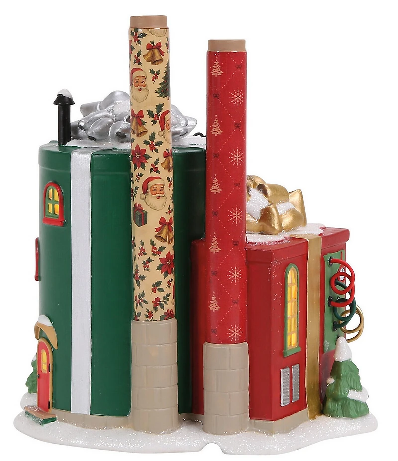 Department 56 Village North Pole Series Wrapping Paper Factory Collectible Figurine
