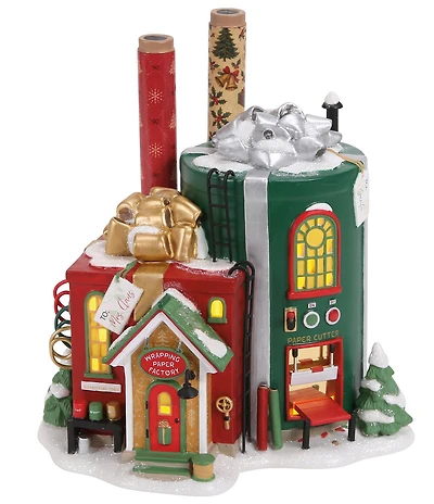 Department 56 Village North Pole Series Wrapping Paper Factory Collectible Figurine