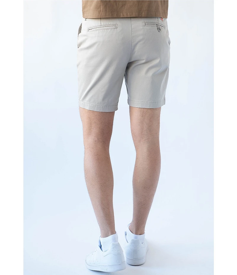 Devil-Dog Dungarees Performance Stretch 7#double; Inseam Chino Shorts