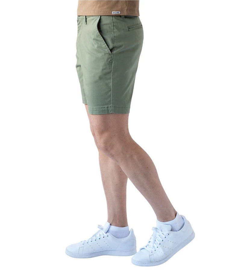 Devil-Dog Dungarees Performance Stretch 7#double; Inseam Chino Shorts