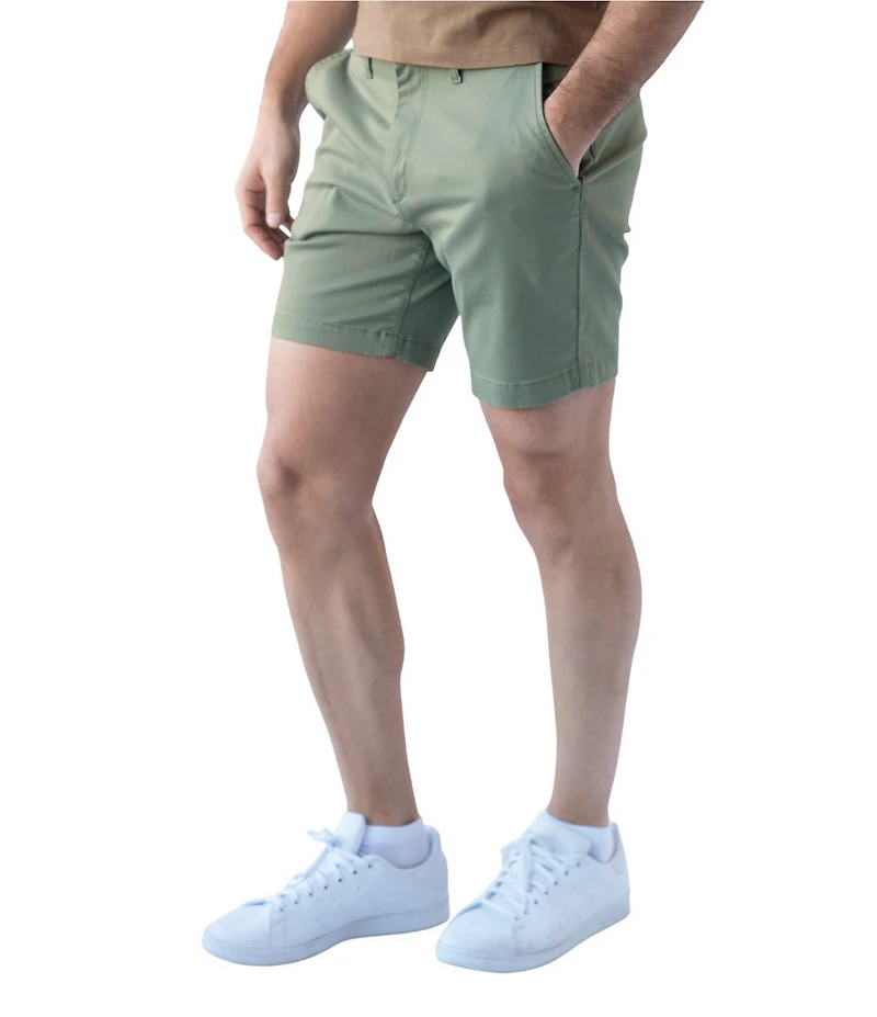 Devil-Dog Dungarees Performance Stretch 7#double; Inseam Chino Shorts