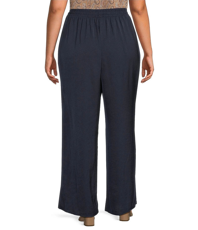 Dex Plus High Waist Flowy Wide Leg Pants