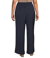 Dex Plus High Waist Flowy Wide Leg Pants