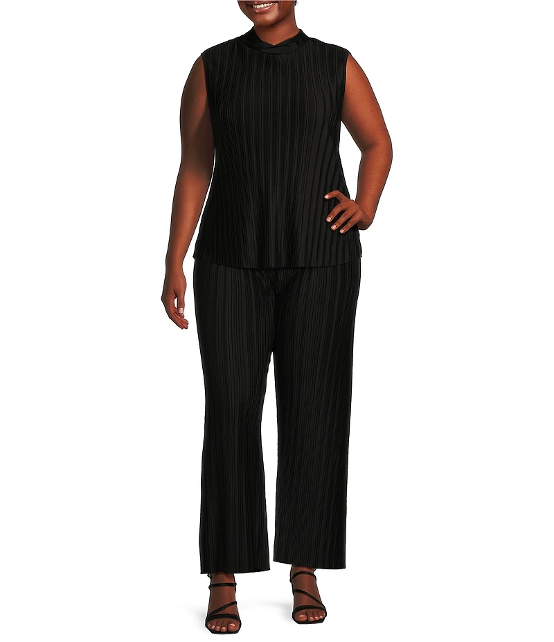 Dex Plus Mid Rise Pleated Pull-On Pants