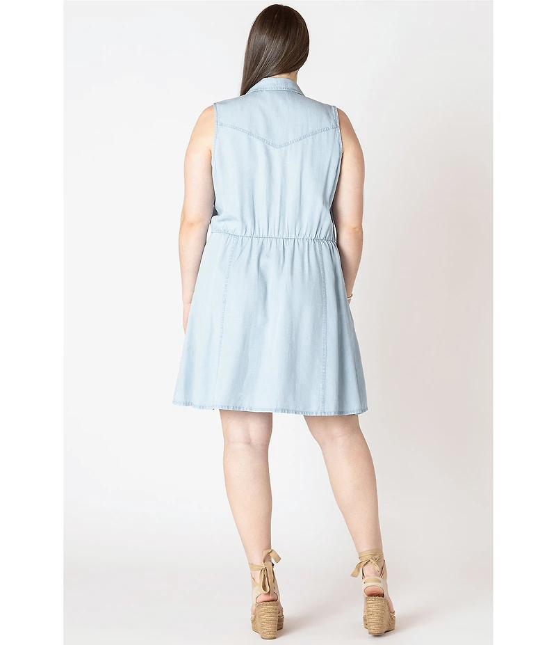 Dex Plus Sleeveless Utility Dress