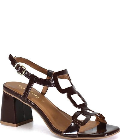 Diba True Begon Nia Patent Leather Geometric Dress Sandals