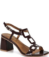Diba True Begon Nia Patent Leather Geometric Dress Sandals
