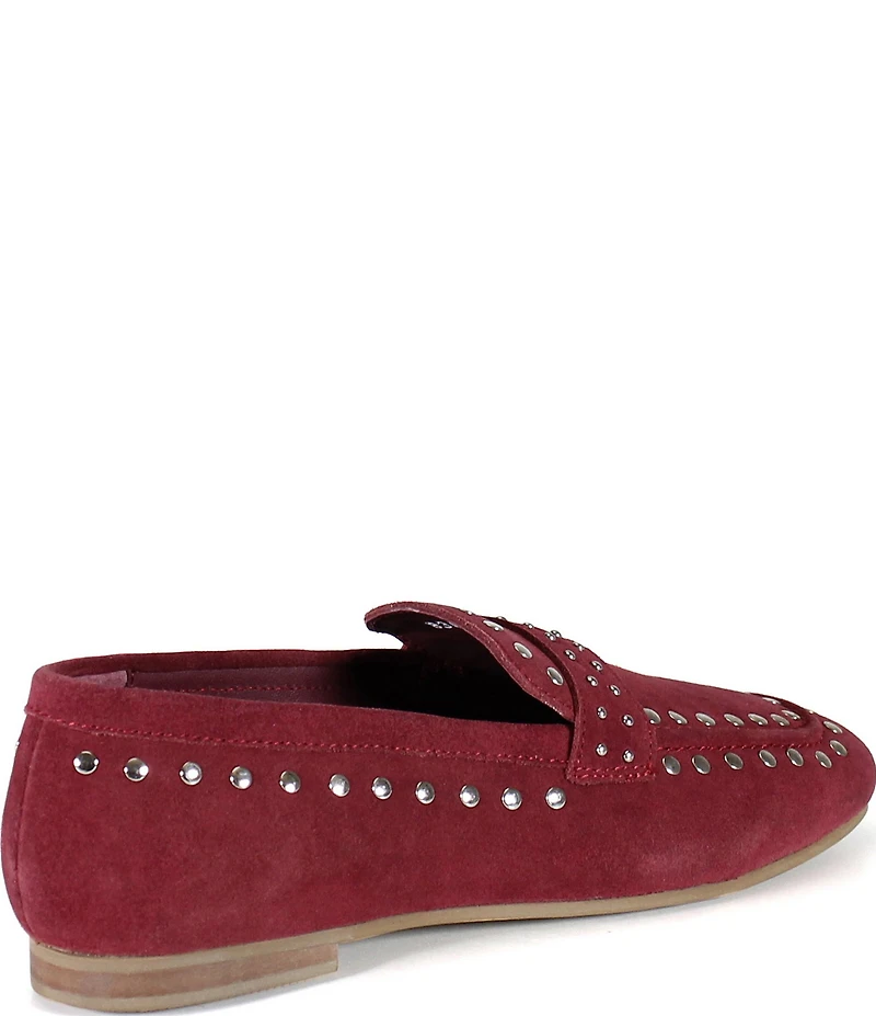 Diba True Can Yon Studded Suede Square Toe Loafers