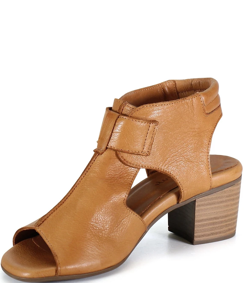 Diba True Cora Line Leather Block Heel Shooties