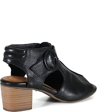 Diba True Cora Line Leather Block Heel Shooties