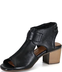 Diba True Cora Line Leather Block Heel Shooties