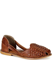 Diba True Have We Met Leather Huaraches Flats