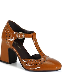 Diba True Juke Box Patent Leather T-Strap Pumps