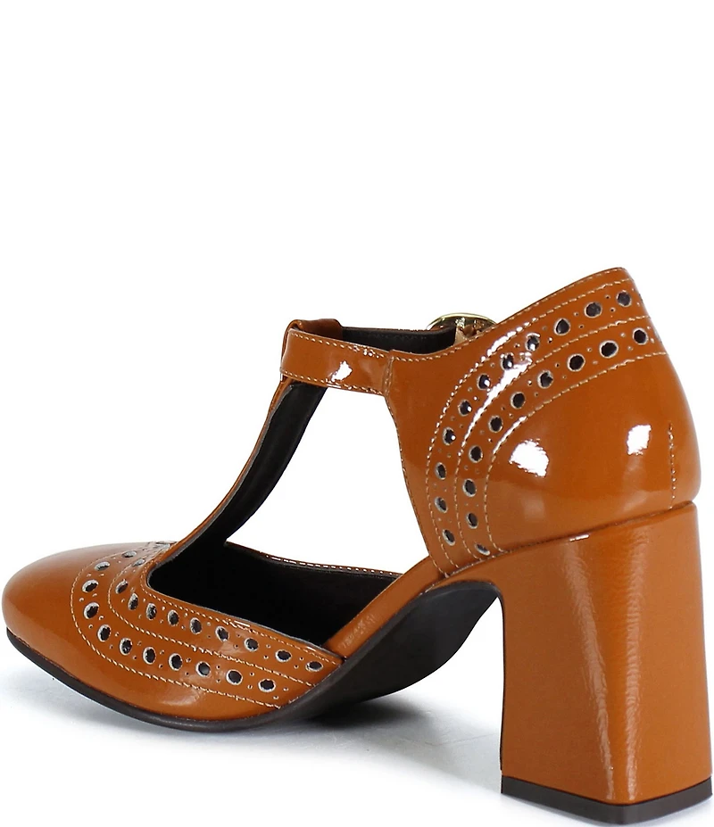 Diba True Juke Box Patent Leather T-Strap Pumps