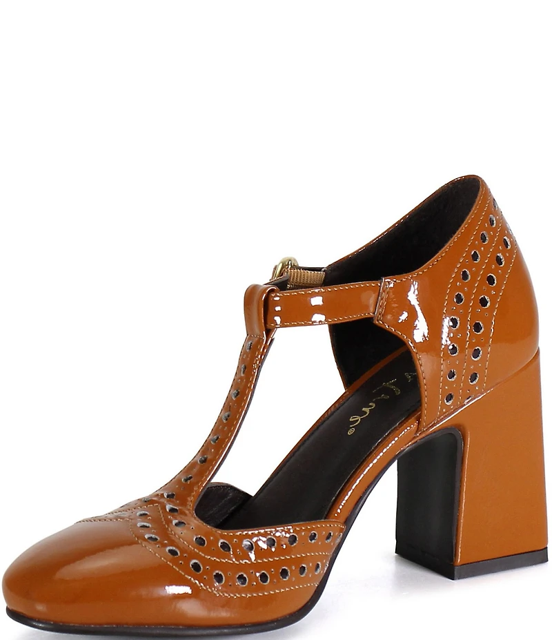 Diba True Juke Box Patent Leather T-Strap Pumps