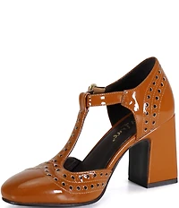 Diba True Juke Box Patent Leather T-Strap Pumps