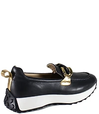 Diba True Kind Words Leather Platform Chain Loafers
