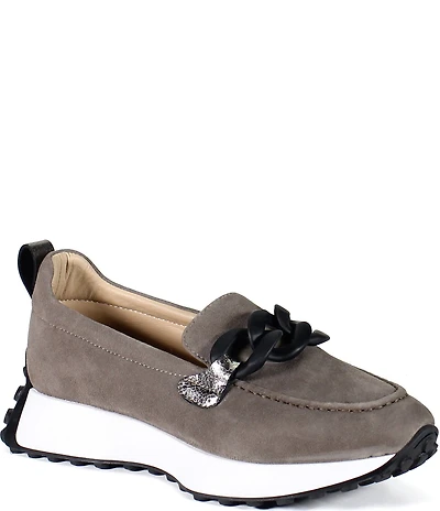 Diba True Kind Words Suede Chain Ornament Platform Loafers