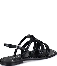 Diba True Mos Saic Knotted Leather Sandals