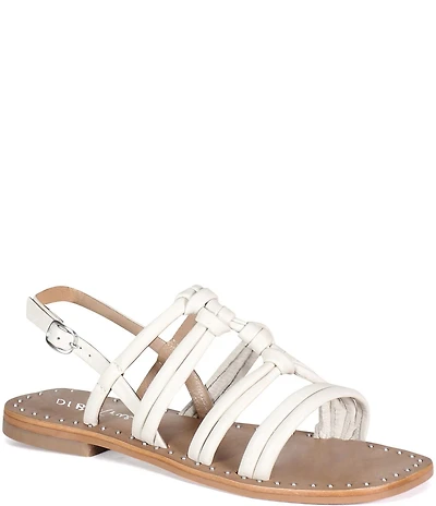 Diba True Mos Saic Knotted Leather Sandals