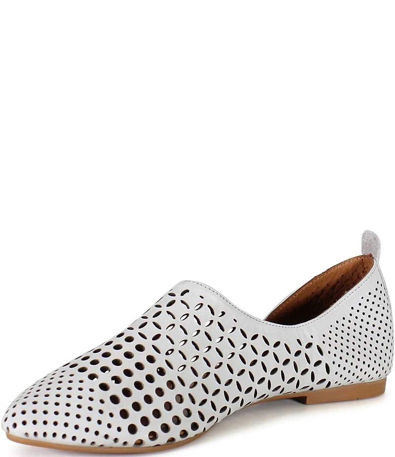 Diba True Papy Russ Laser Cut Perforated Leather d'Orsay Flats