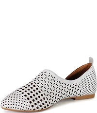 Diba True Papy Russ Laser Cut Perforated Leather d'Orsay Flats