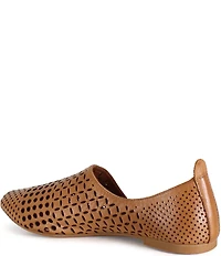 Diba True Papy Russ Laser Cut Perforated Leather d'Orsay Flats