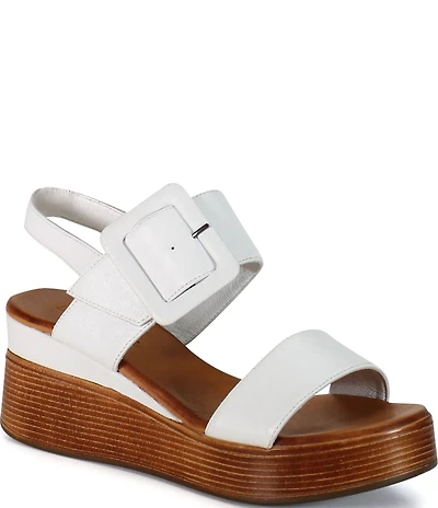 Diba True Seen It All Leather Platform Wedge Sandals