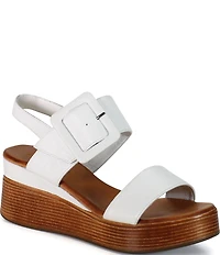 Diba True Seen It All Leather Platform Wedge Sandals