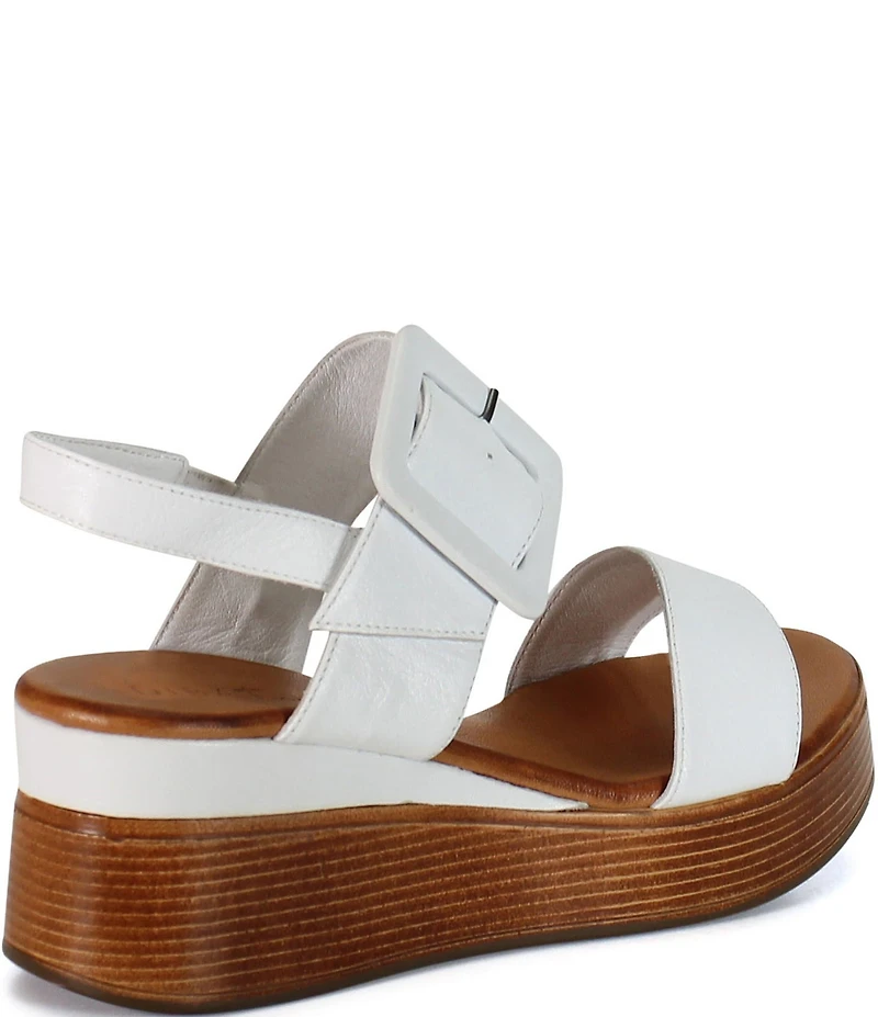 Diba True Seen It All Leather Platform Wedge Sandals