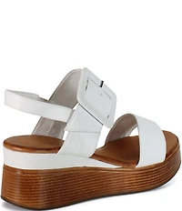 Diba True Seen It All Leather Platform Wedge Sandals