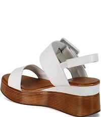Diba True Seen It All Leather Platform Wedge Sandals