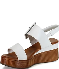 Diba True Seen It All Leather Platform Wedge Sandals