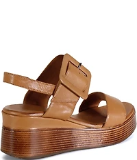 Diba True Seen It All Leather Platform Wedge Sandals