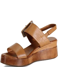 Diba True Seen It All Leather Platform Wedge Sandals