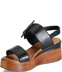 Diba True Seen It All Leather Platform Wedge Sandals
