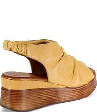 Diba True Small Town Leather Platform Wedge Sandals